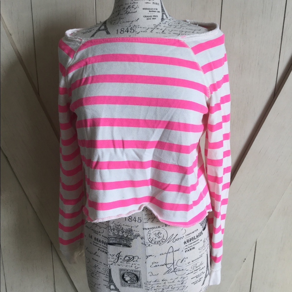 💖Aeropostale Pink and White Sweater💖